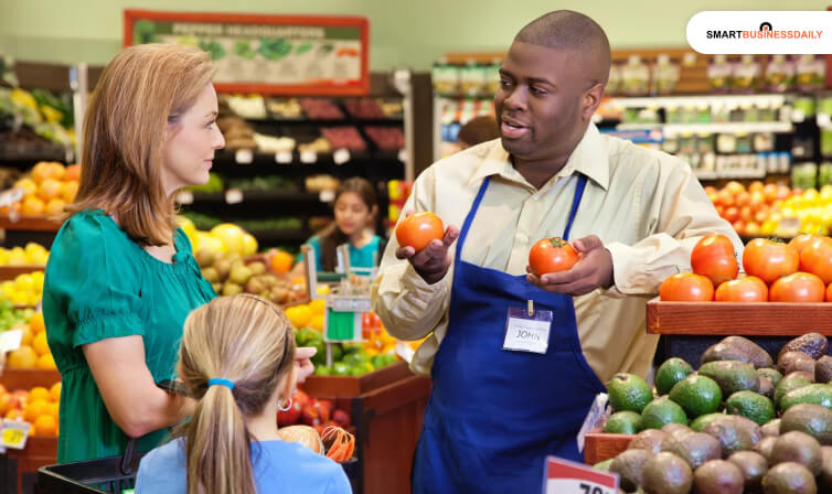 Grocery store employees