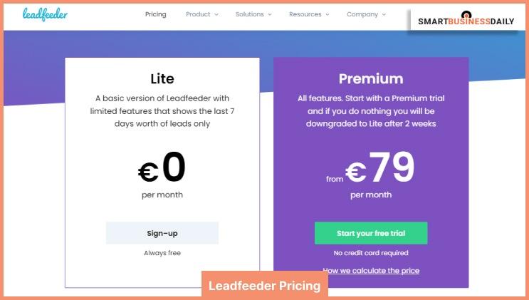 Leadfeeder Pricing Structures