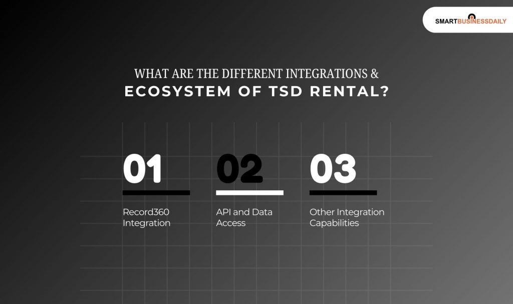 What Are the Different Integrations and Ecosystem Of TSD Rental