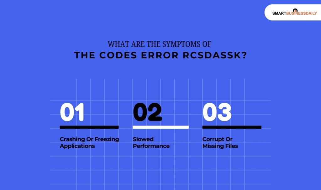 What Are The Symptoms Of The Codes Error Rcsdassk 